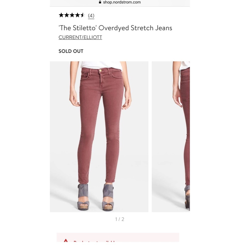 Current/Elliott Stiletto Jean